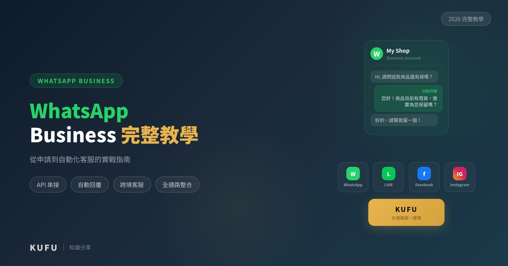 WhatsApp Business 完整教學:從申請到自動化客服的實戰指南